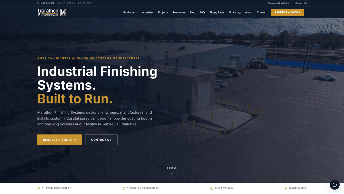 Marathon Finishing Systems — final design