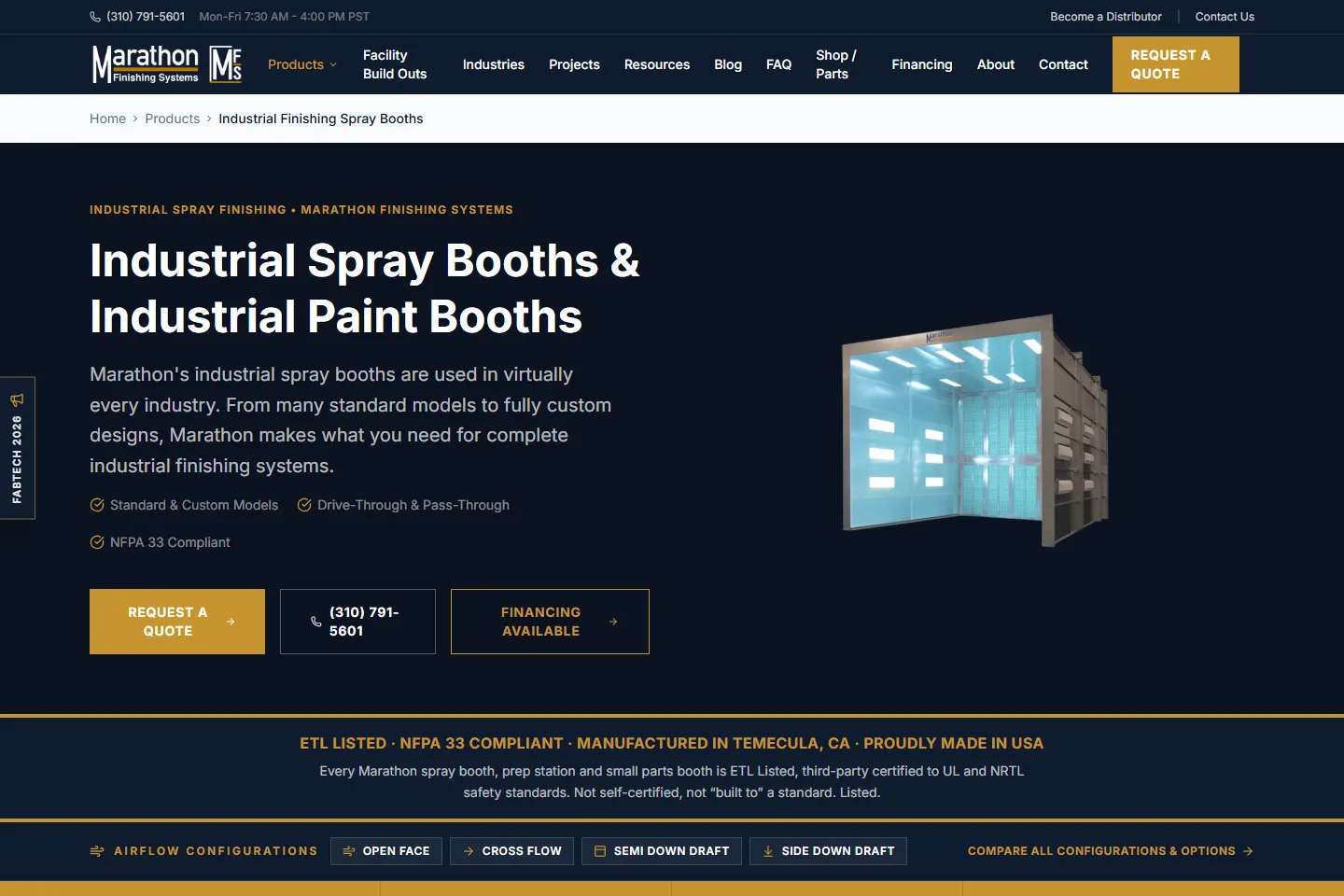 Marathon Finishing Systems deeper public page inspection.