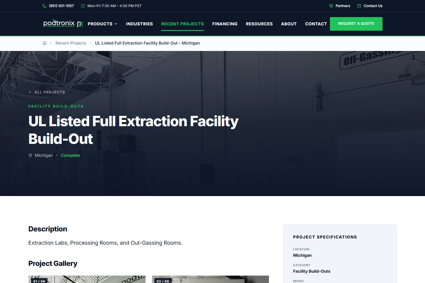 Podtronix deeper public page inspection.